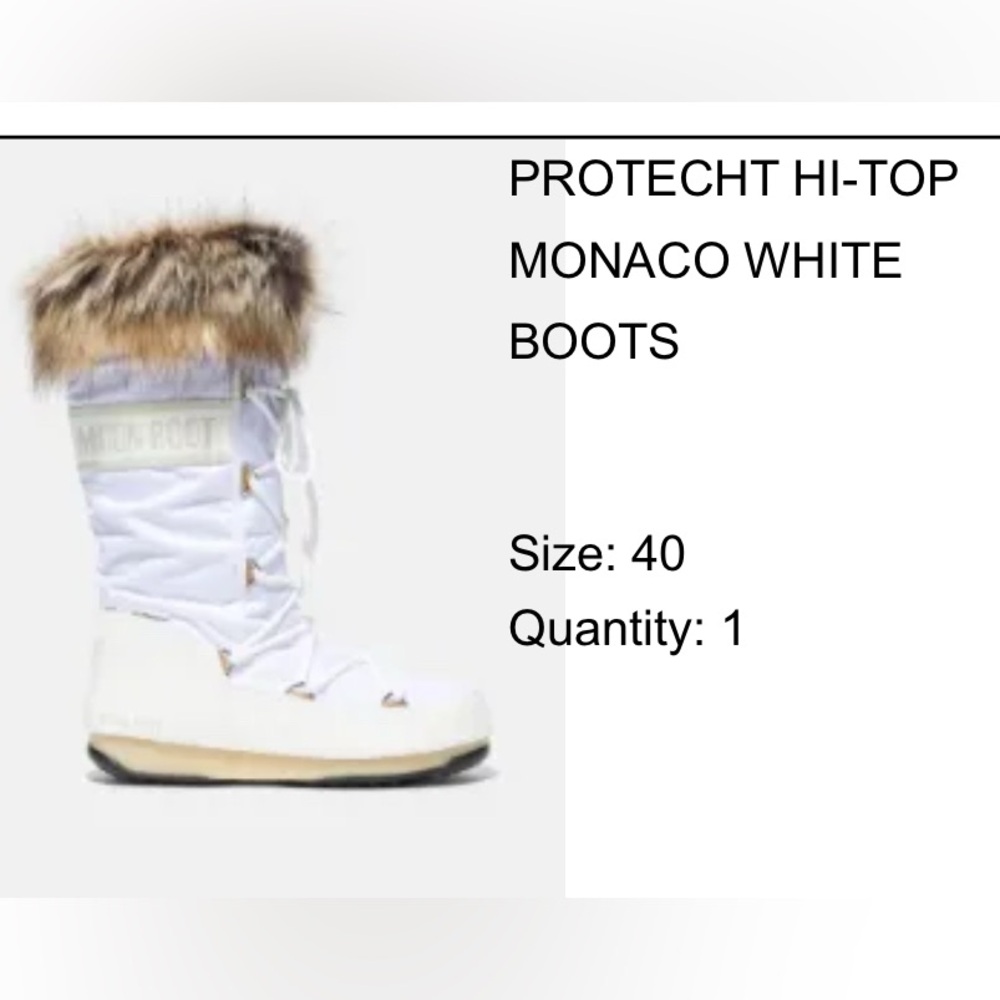 Moon boots women’s size EU 40 it’s like women’s size 7.5 new inbox never worn